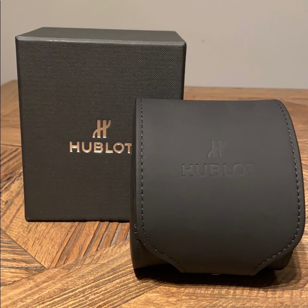 Authentic Hublot-Empty Black Travel Box